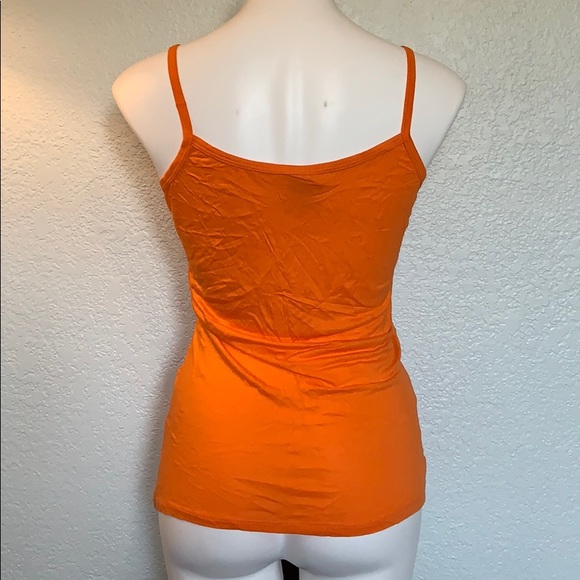Orange Rhinestone Strappy Top - Picture 4 of 7